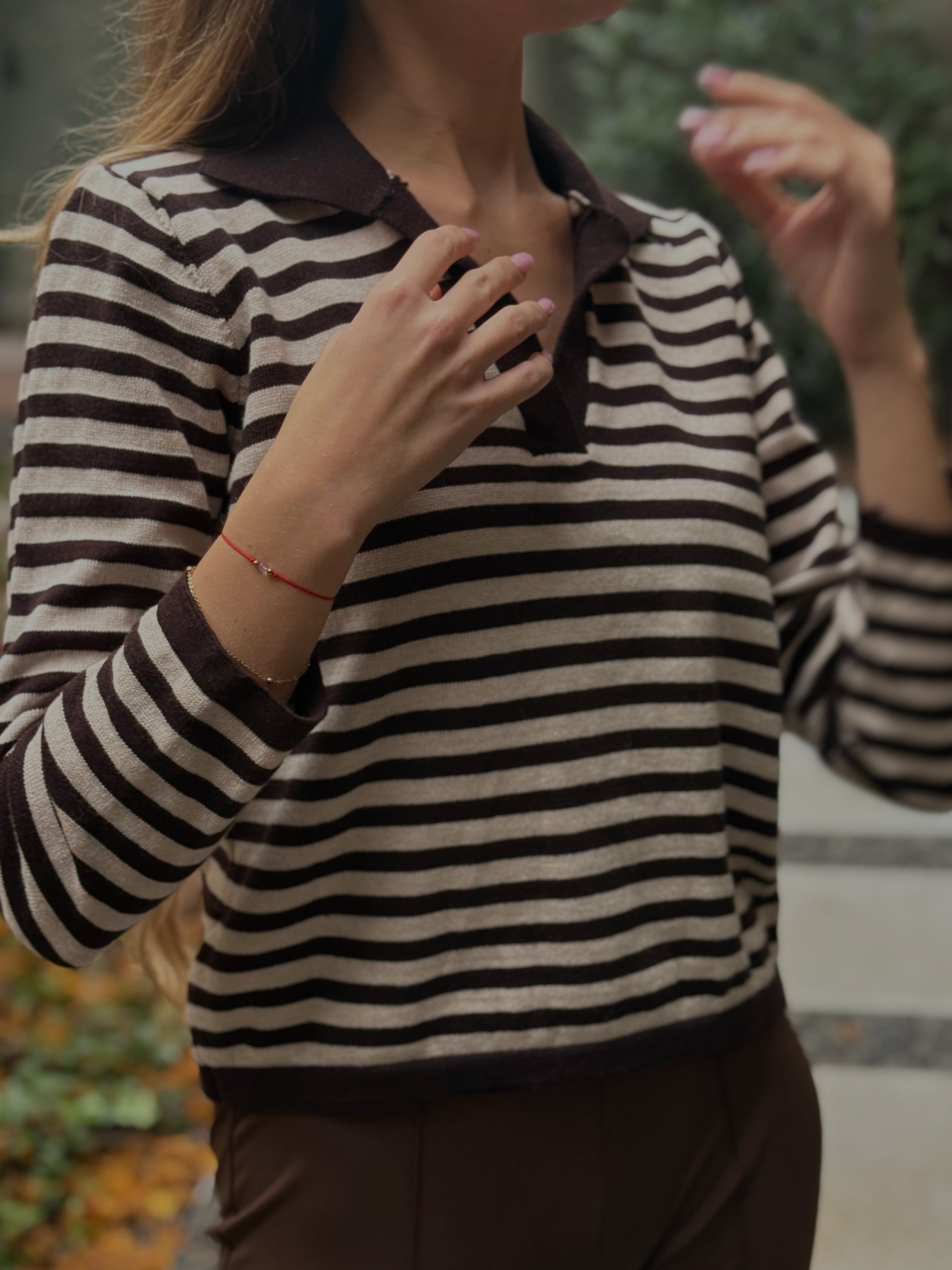 Sweterek Latte Lines