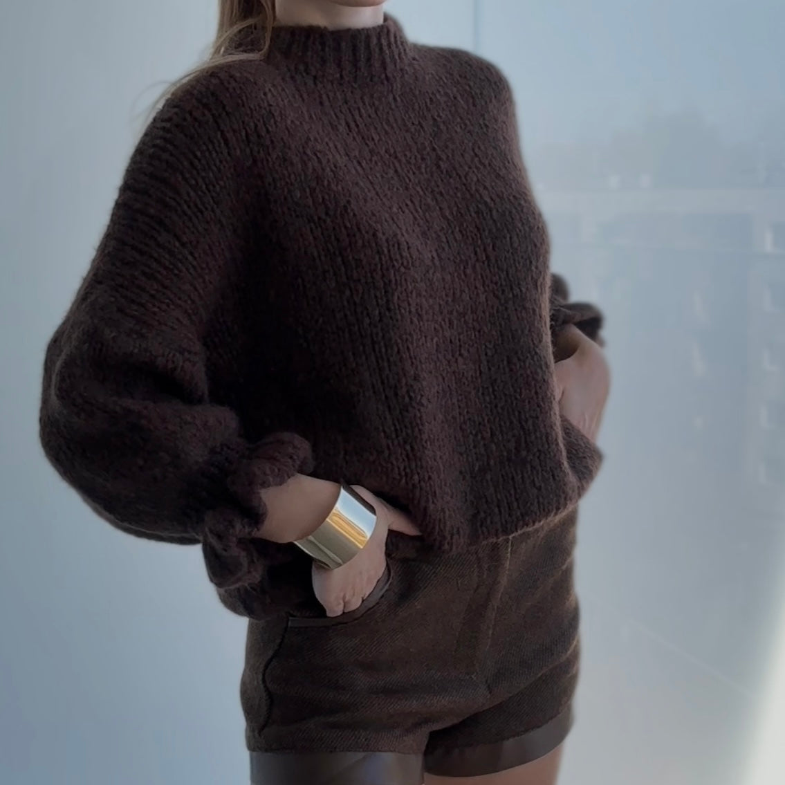 Sweter Brown Elegance