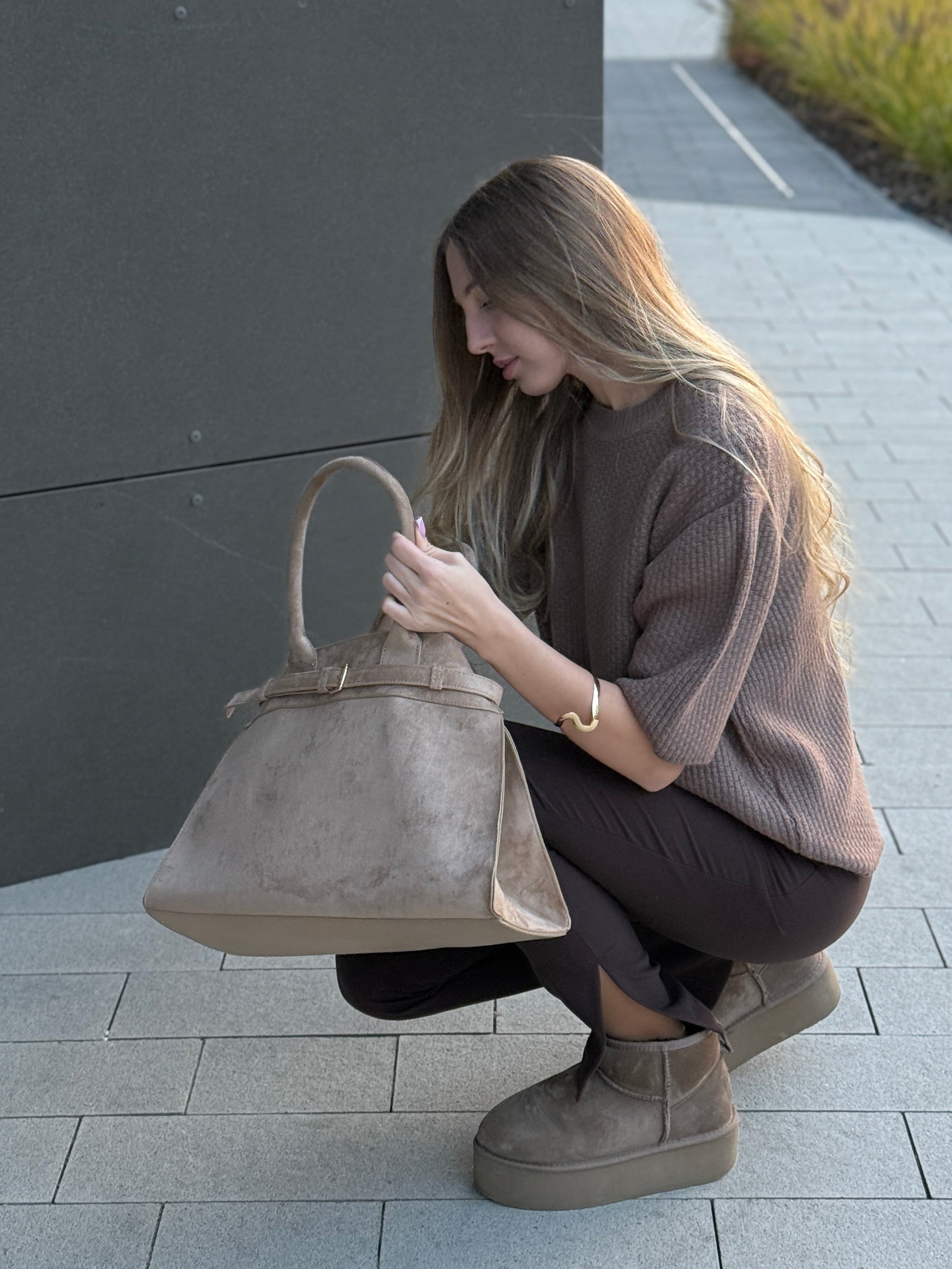 Cozy Beige Bag