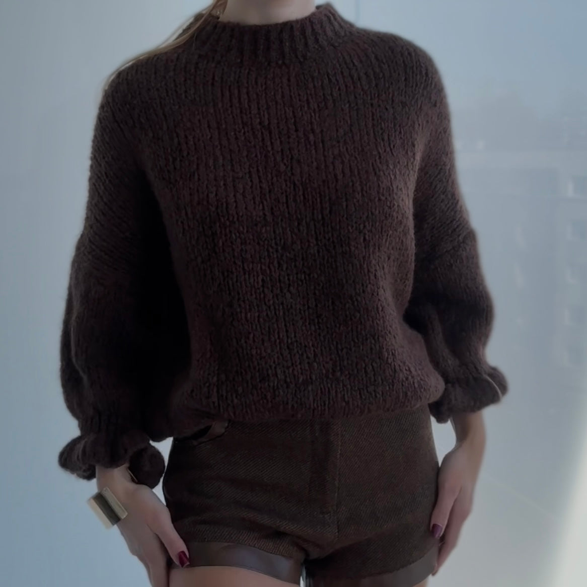 Sweter Brown Elegance