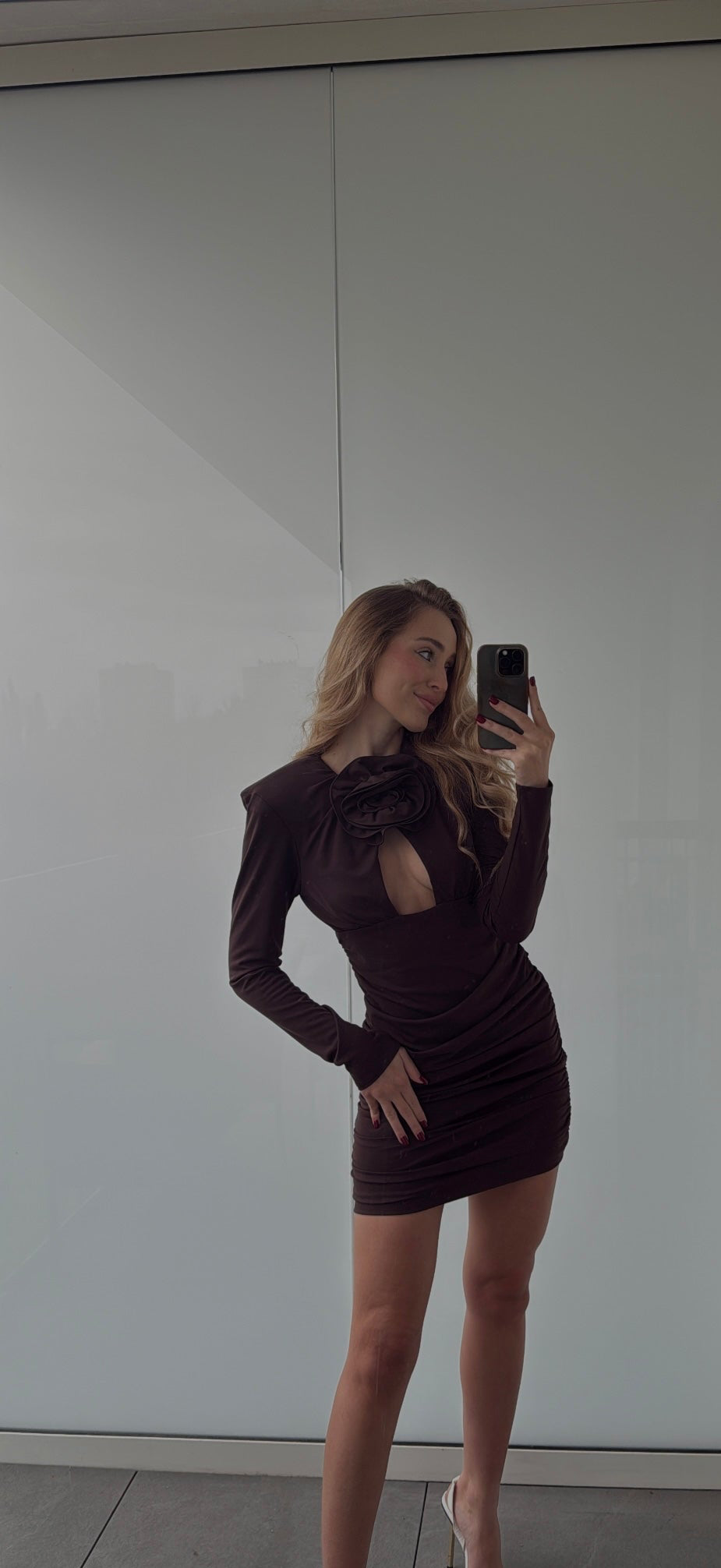 Czekoladowa sukienka