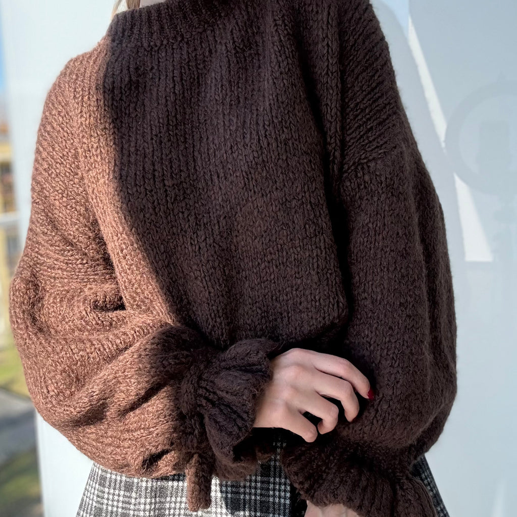 Sweter VelvetBow chocolate